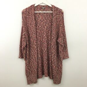 J. Jill Women’s Marbled Open Front Cardigan Size XL